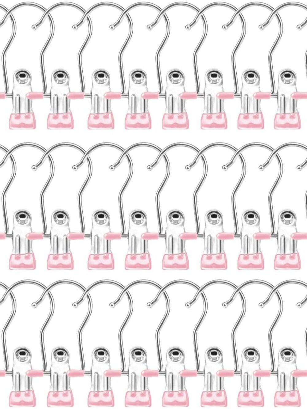 Boot Hangers for Closet, Hanging Clips Laundry Hooks 30 Pack Pink